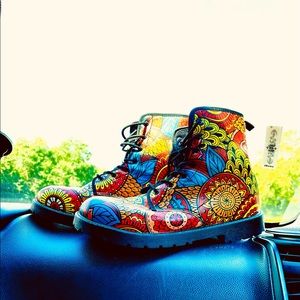 Vegan leather doc Martin style boots men’s 10